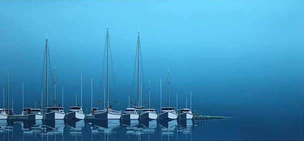 キース・レイノルズの絵画作品　タイトルは、チェサピーク